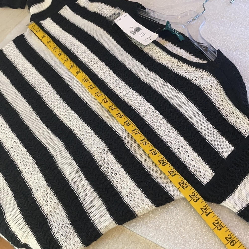 NWT Lauren Ralph Lauren Linen Blend Sweater – Size M – Nautical Coastal Style - Picture 8 of 10